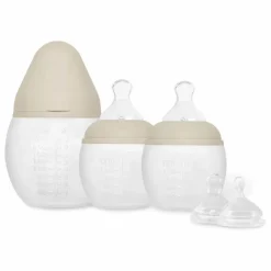 Elhée Biberons|Puériculture*Biberons en silicone médical et tétine physiologique - Set de 3 |