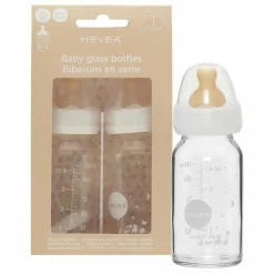 Biberons en verre borosilicate 120ml - Lot de 2 Biberons|Puériculture