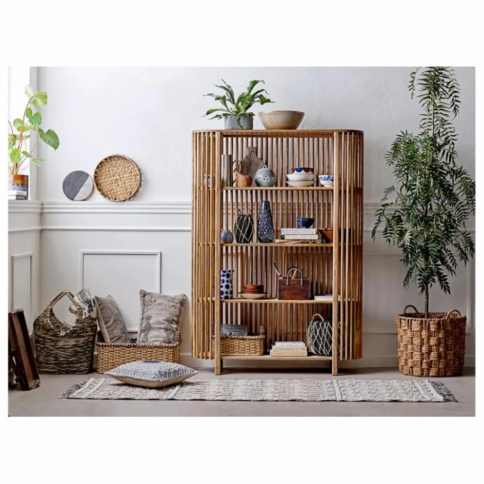 Clearance Bibliothèque Sali en bois de manguier Meubles De Rangement