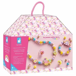 Janod Bijoux en bois Arc-en-Ciel à créer - x Hachette Multicolore