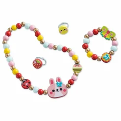 Outlet Janod Bijoux en bois Fleur à créer - x Hachette Multicolore