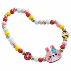 Outlet Janod Bijoux en bois Fleur à créer - x Hachette Multicolore