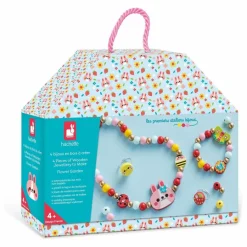 Outlet Janod Bijoux en bois Fleur à créer - x Hachette Multicolore