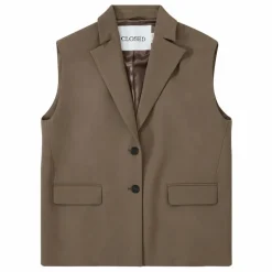 Sale Closed Blazer Sans Manches | Vert kaki