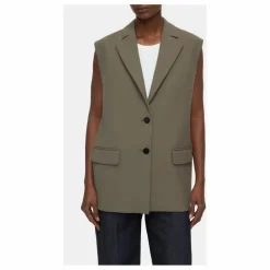 Sale Closed Blazer Sans Manches | Vert kaki