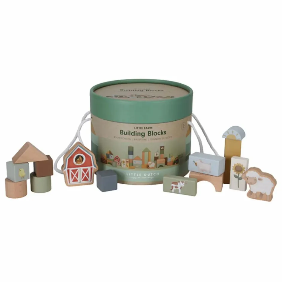 Little Dutch Jouets D'Éveil|Jouets D'Éveil*Blocs de construction en bois FSC - Little Farm