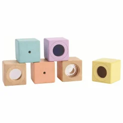 Discount Blocs sensoriels pastel - Set de 6 Jouets D'Éveil|Jouets D'Éveil