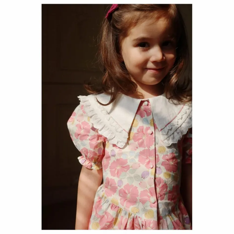 Discount Blouse à Col Cœur Coton Bio | Enfant Blouses, T-Shirts|Blouses, T-Shirts