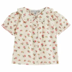 Best Emile et Ida Blouse à Col Fleurs | Ecru