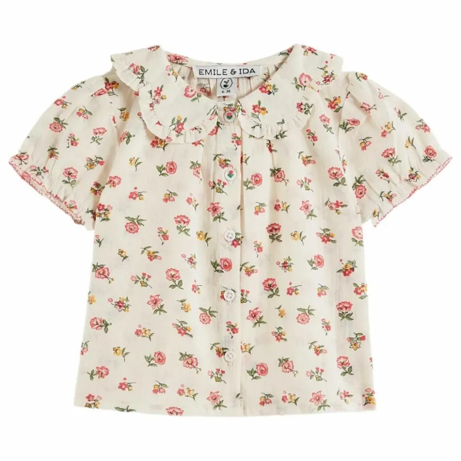 Best Emile et Ida Blouse à Col Fleurs | Ecru