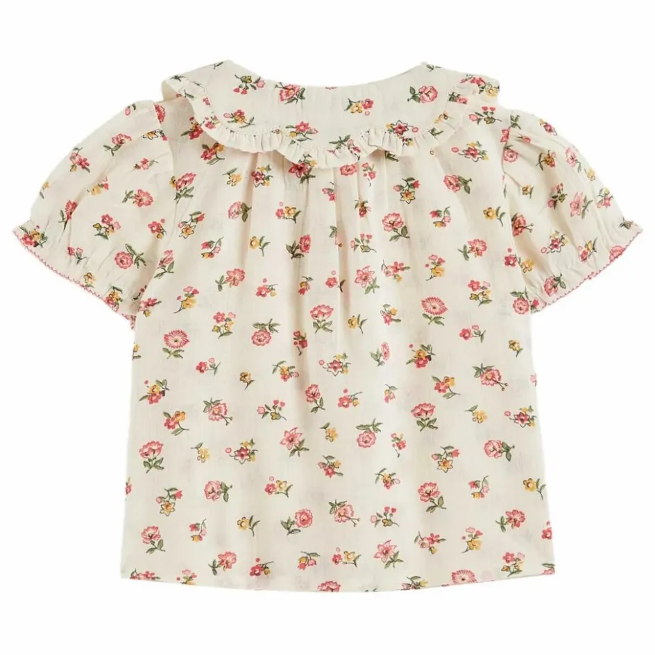 Best Emile et Ida Blouse à Col Fleurs | Ecru