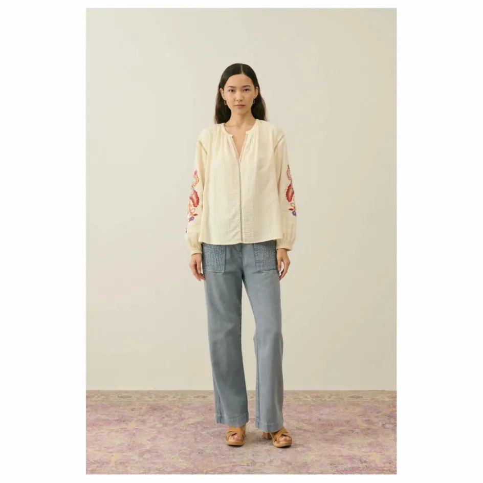 Best Louise Misha Blouse Akania Coton Bio - Collection Femme | Naturel