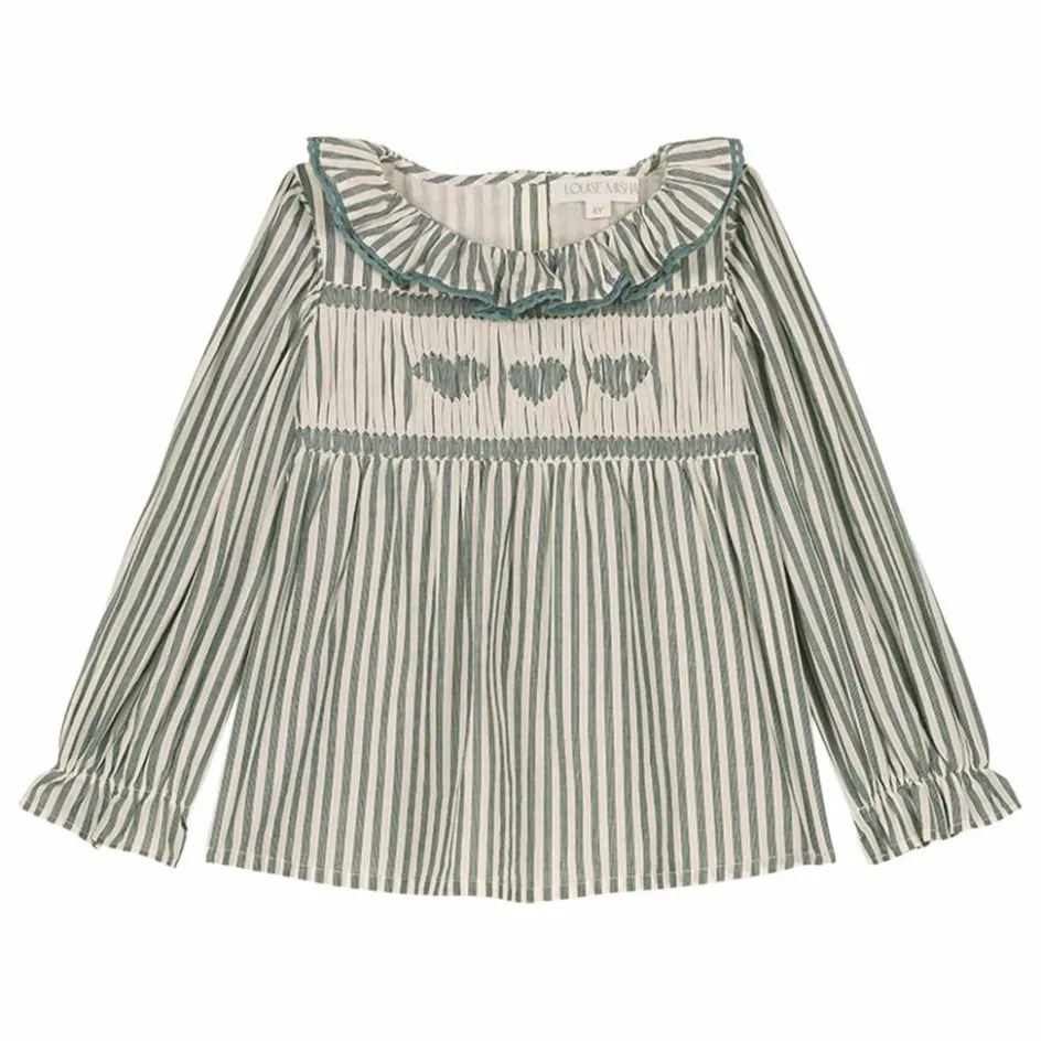Louise Misha Blouse Antonella Rayée Coton Bio ||Enfant Blouses, T-Shirts|Blouses, T-Shirts