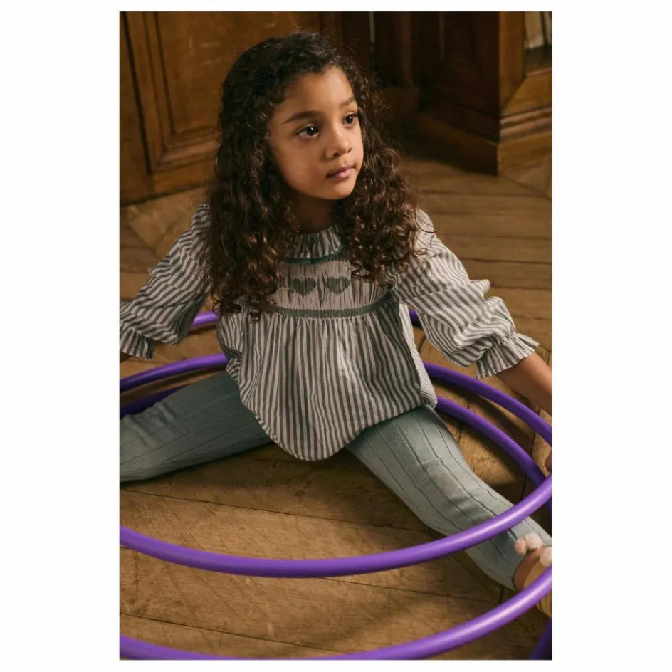 Louise Misha Blouse Antonella Rayée Coton Bio ||Enfant Blouses, T-Shirts|Blouses, T-Shirts