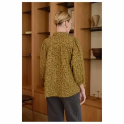 Sale Blouse Appoline Mini Léopard Double Gaze de Coton - Collection Femme | Femme Blouses, Chemises