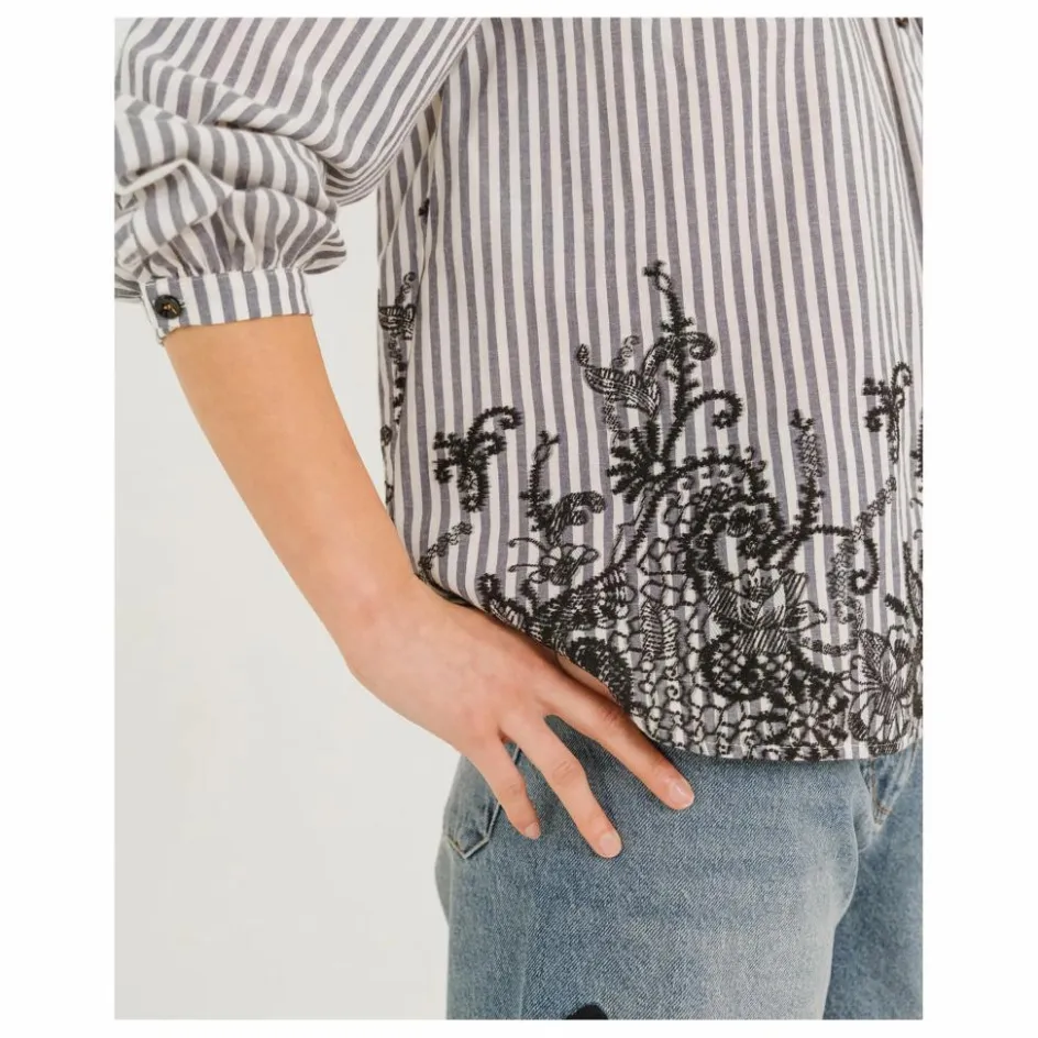 Tinsels Blouse Bali Indie Rayée ||Femme Blouses, Chemises