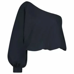 Outlet By Bar Blouse Bella Popeline de Coton | Bleu nuit