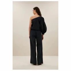 Outlet By Bar Blouse Bella Popeline de Coton | Bleu nuit