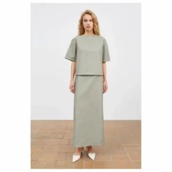 Femme Skall Studio Blouses, Chemises*Blouse Blond Rayée Laine |