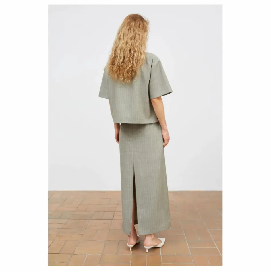 Femme Skall Studio Blouses, Chemises*Blouse Blond Rayée Laine |