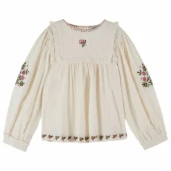 Clearance Emile et Ida Blouse Brodée | Crème