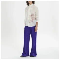 Femme Forte Forte Blouses, Chemises*Blouse Brodée Bohémienne Coton et Voile de Soie |
