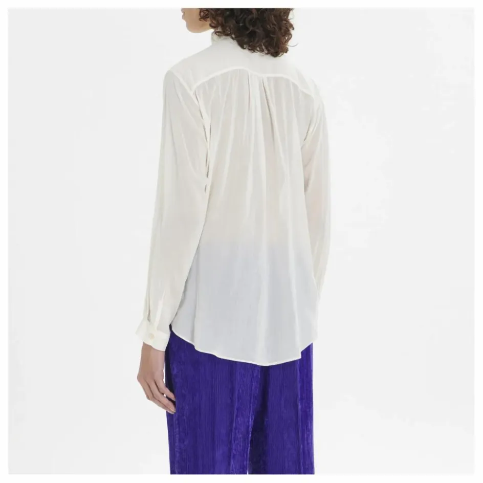 Femme Forte Forte Blouses, Chemises*Blouse Brodée Bohémienne Coton et Voile de Soie |