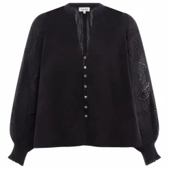 Alma Deia Blouse Brodée en Coton Bio ||Femme Blouses, Chemises