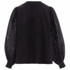 Alma Deia Blouse Brodée en Coton Bio ||Femme Blouses, Chemises