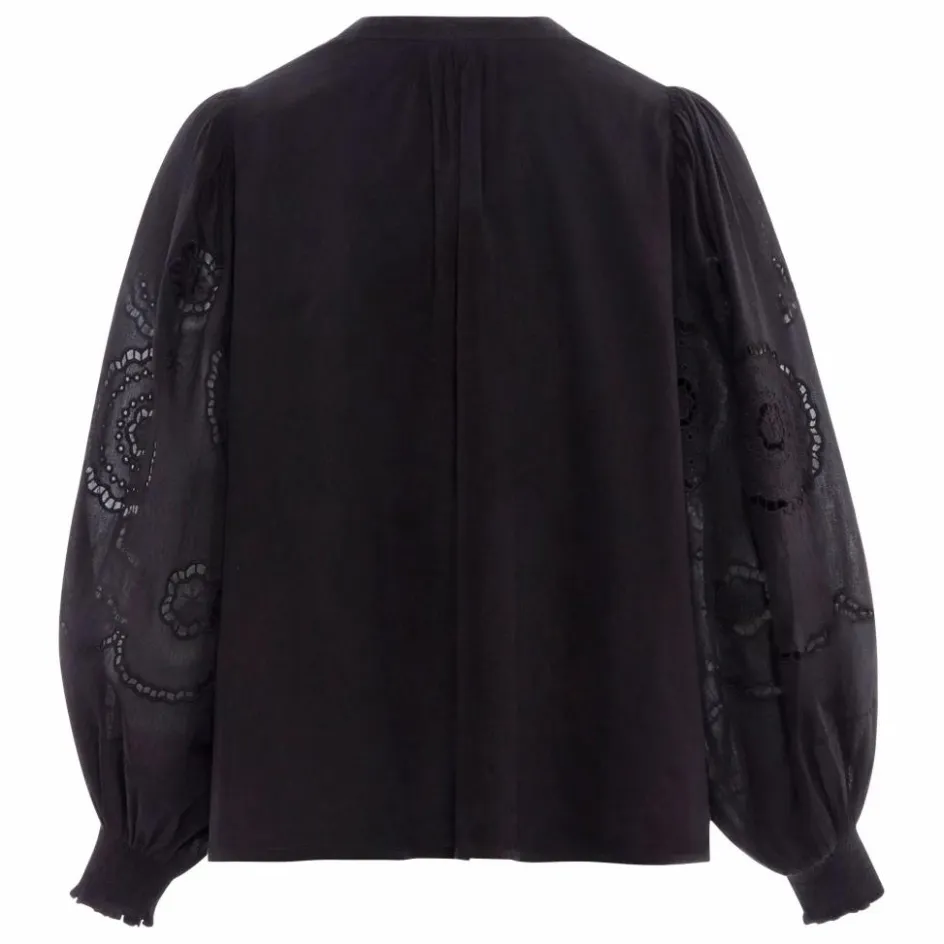 Alma Deia Blouse Brodée en Coton Bio ||Femme Blouses, Chemises