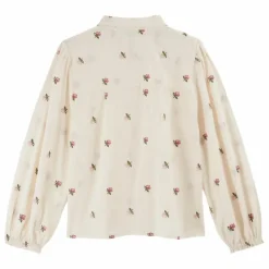 Hot Blouse Calypso Brodée Ao Roses | Femme Blouses, Chemises