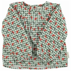 Piupiuchick Blouse Carreaux Fleurs ||Enfant Blouses, T-Shirts|Blouses, T-Shirts