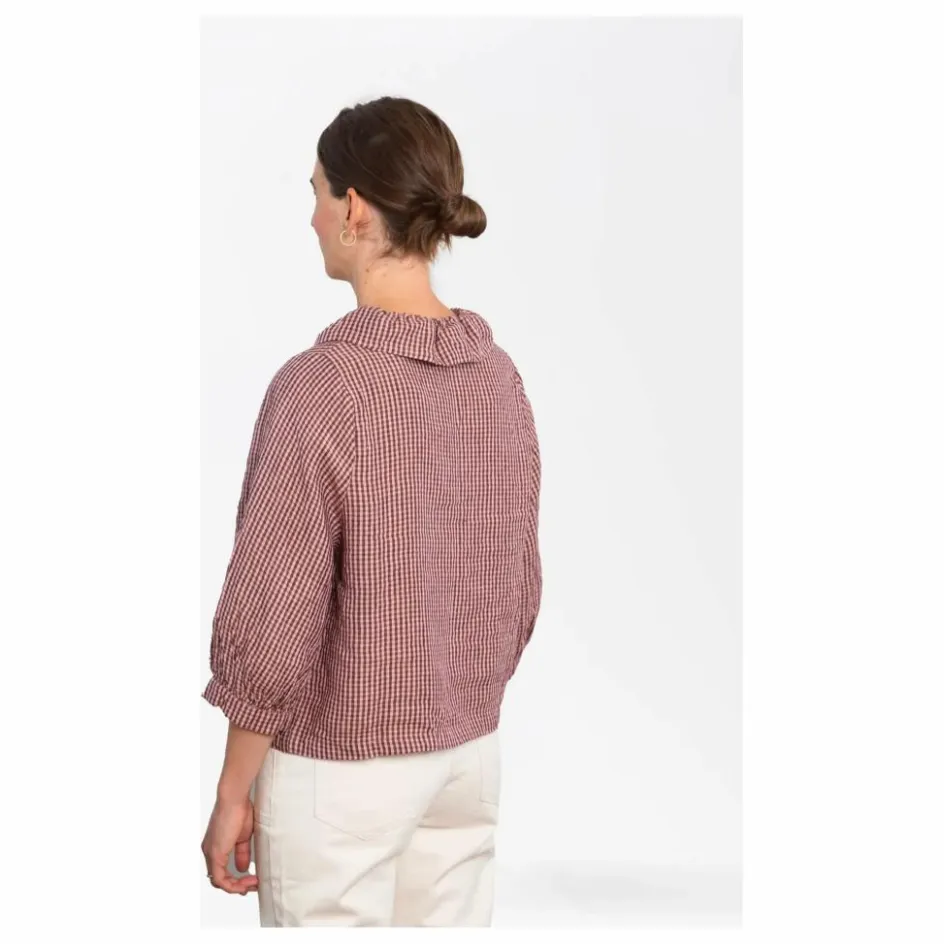 Online Matona Blouse Carreaux Lin | Rose