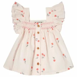 Tocoto Vintage Blouse Cerises Volants ||Enfant Blouses, T-Shirts|Blouses, T-Shirts