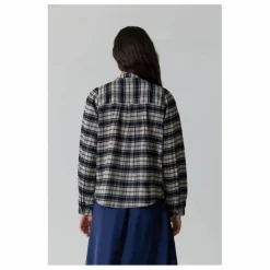 Online Leon & Harper Blouse Chrono Check Flanelle de Coton Bio | Noir