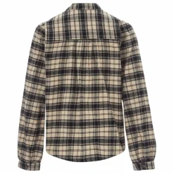 Online Leon & Harper Blouse Chrono Check Flanelle de Coton Bio | Noir
