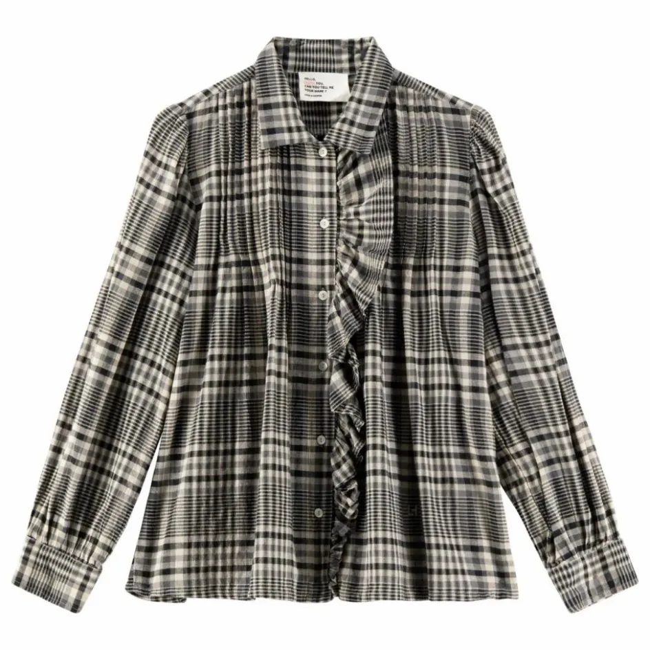 Leon & Harper Blouse Claus Carreaux Coton Bio ||Femme Blouses, Chemises