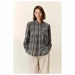 Leon & Harper Blouse Claus Carreaux Coton Bio ||Femme Blouses, Chemises