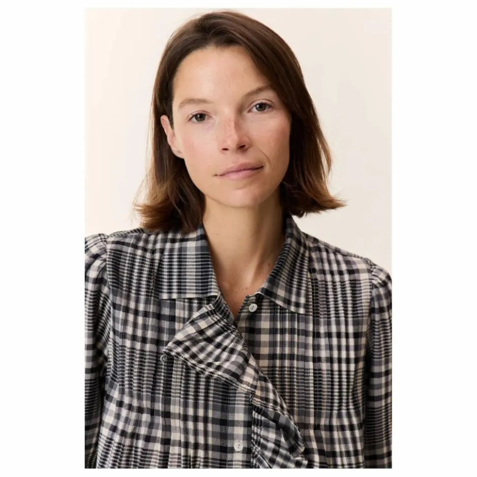 Leon & Harper Blouse Claus Carreaux Coton Bio ||Femme Blouses, Chemises