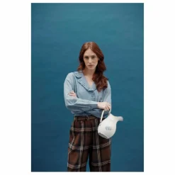 Discount Emile et Ida Blouse Célia Chambray | Bleu