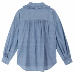 Discount Emile et Ida Blouse Célia Chambray | Bleu