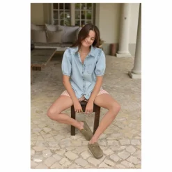 Outlet Blouse Clémence Denim - Collection Femme | Femme Blouses, Chemises