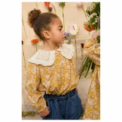 Hot Louise Misha Blouse Col Brodé Clea Coton Bio | Miel