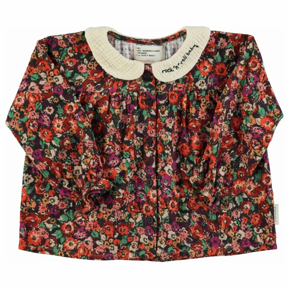 Blouse Col Claudine Fleurie | Enfant Blouses, T-Shirts|Blouses, T-Shirts