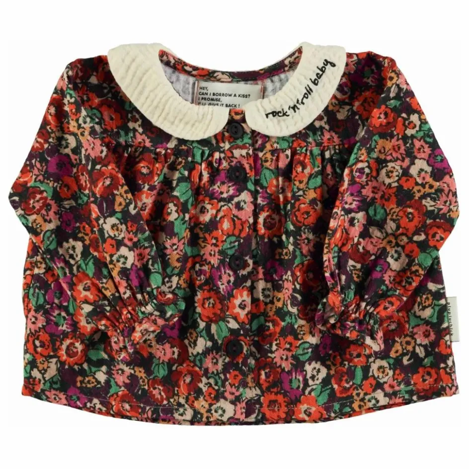 Blouse Col Claudine Fleurie | Enfant Blouses, T-Shirts|Blouses, T-Shirts