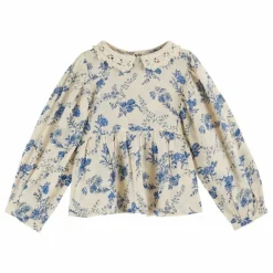 Enfant Emile et Ida Blouses, T-Shirts*Blouse Col Crochet Fleurie |