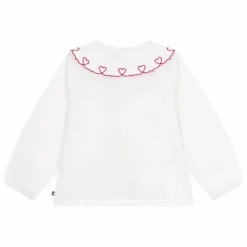 Enfant Petit Bateau Blouses, T-Shirts*Blouse Col Cœurs Coton Bio |