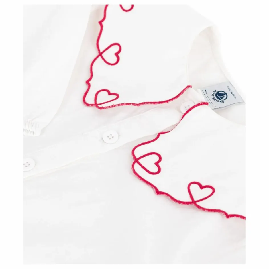 Enfant Petit Bateau Blouses, T-Shirts*Blouse Col Cœurs Coton Bio |