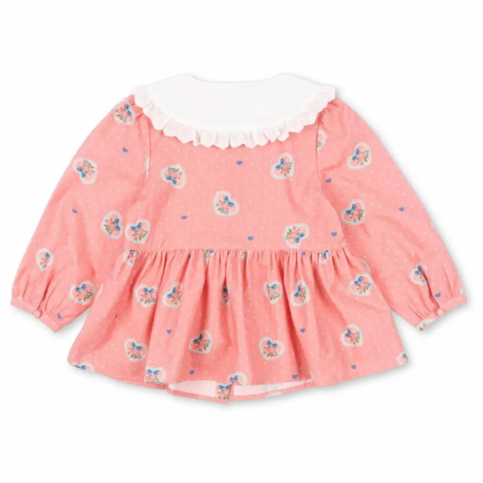 Sale Blouse Col Cœurs Coton Bio | Enfant Blouses, T-Shirts|Blouses, T-Shirts