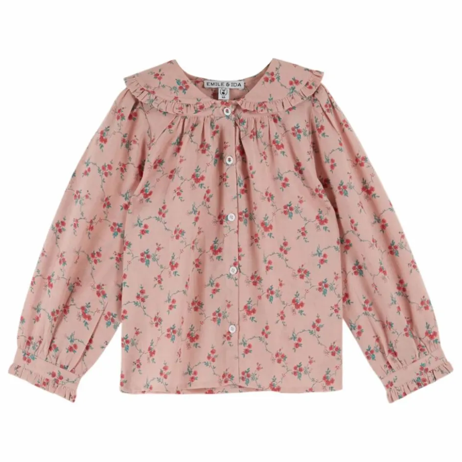 New Emile et Ida Blouse Col Nœud | Rose